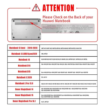 Prenosný Pevný Prípad Pre Huawei MateBook 13/14/D14/D15 //X Pro 13.9/X 2020 /MagicBook 14/15/Pro 16.1 Kryt Klávesnice+Screen Protector
