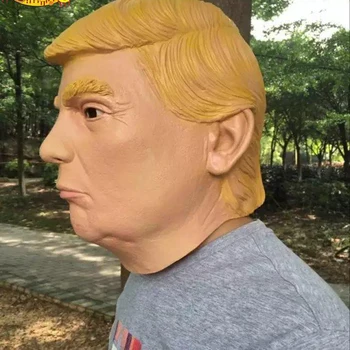 Donald Trump Cosplay Maska Halloween USA Prezident Šaty, Kostým Latex Realistické masky