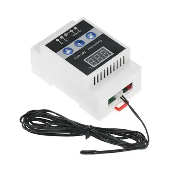 TMC-6000 110-240V vodiacej Koľajnice Thermoregulator Digitálny Regulátor Teploty Termostat Chladenie Vykurovanie regulácia Teploty