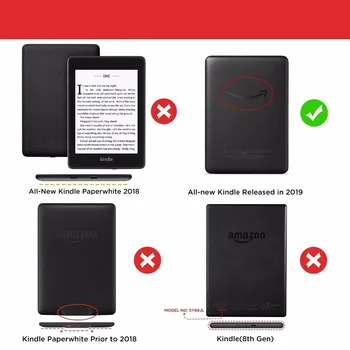 Tlač Kryt pre Všetkých-Nový Kindle 10. 2019 Ultra Ľahký Ochranný Slim Smart Case Kompatibilný s Kindle 10. J9G29R 2019