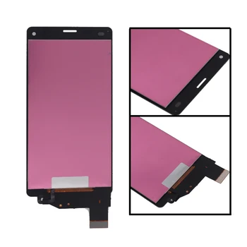 Pre Sony Xperia Z3 kompaktný D5803 D5833 LCD Displej Digitalizátorom. Snímača Sklo Panel Z3 mini Zostava s Rámom Telefónne Časti LCD