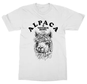 2019 Nový Príchod T-Shirt Alpaky Misy T-Shirt Burín Spoločné Dymu Vysokej Roll Tupý Bežné Bavlnené Tričko