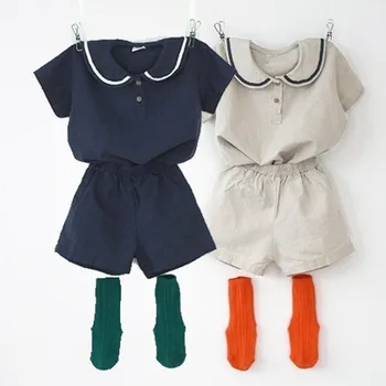2020Summer kórejský detské Oblečenie Detské Oblečenie Chlapci Klope Šortky Boutique Deti Oblečenie Batoľa Chlapec Oblečenie Dievčatá Oblečenie