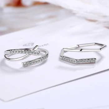 2020 Módne Jednoduché Nepravidelné Linky Prst Prstene Pre Ženy Otvorte Veľkosť Krúžky Nastaviteľné Strán Chvost Krúžok Šperky Darček
