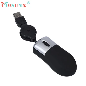 Prenosný Mini Káblové USB LED Optical Gaming Mouse Top Kvality 1600DPI 2 Butttons Myši Na Notebook PC Rato 17July20