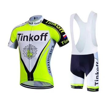 2020 Saxo Tinkoff Bank Krátky Rukáv Cyklistika Dres Nastaviť Ropa Ciclismo Hombre MTB Cyklistické Oblečenie Priedušná Požičovňa Bicyklov Jersey