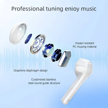 TWS Touch Ovládania Ťažké Basy Bezdrôtové Slúchadlá s Mikrofónom Bluetooth V5.0 Športové Slúchadlá 3D Mic Hifi Stereo Headset pre Telefón Hudba