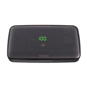 HBQ Business Jeden Bluetooth Headset Auto Športové Ucho-hák Slúchadlá, LED Digitálny Displej Plnenie Prípade 5.0 Bluetooth Slúchadlá