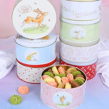 Nové módne cartoon tin úložný box na pečenie kvetinový biscuit tortu DIY roztomilé deti tin úložný box darček dezert skladovanie boxLB90128