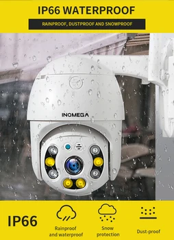 INQMEGA 1080P PTZ Auto Tracking Vonkajšie Dome Kamera Ukladací priestor typu Cloud, Bezdrôtové Kamery IP66 Nepremokavé Nočné Videnie Plné Farby