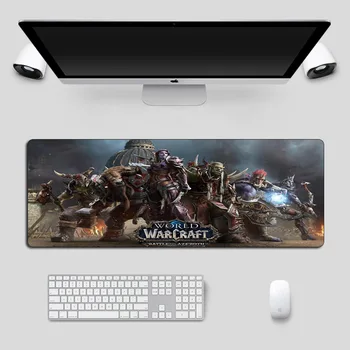 Veľké 80x30cm Warcraft Herné podložka pod Myš Hráč Battle of Azeroth Gumy Zamykanie Okraji Klávesnici Počítača pad Notebook Stôl Mat