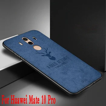 Pre Huawei Mate 10 pro prípade Handričkou vzor mate10 prípade zadný kryt silikónové mäkké hrany shockproof business capa Mate 10Pro mužov prípade