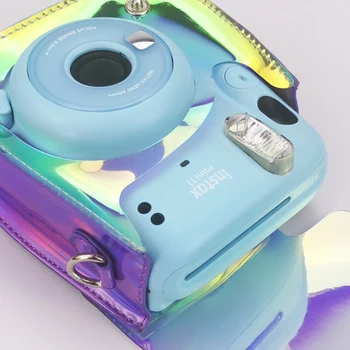 Besegad Fotoaparát Ochranné Taška Prípade Storage-Bag PU Kožené Kryt s Nastaviteľný Ramenný Popruh pre Fujifilm Instax Mini 11