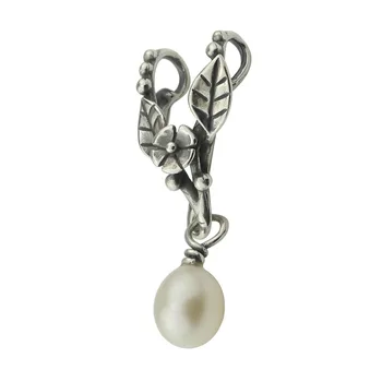 Korálky Hunter 925 Sterling Silver Vintage Náhrdelník S White Pearl Visieť Kúzlo Fit Troll 3.0 mm Náramok & Náhrdelník Šperky