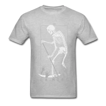 Smrť Lebky T Shirt Kostra smrtka T-shirt Mužov Čierne Tričká s Krátkym Rukávom Letné Oblečenie Hip Hop Topy Gotický Tees Vlastné