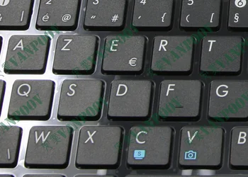 Nové AZERTY klávesnica pre Notebook Asus G60 K52 U50 UX50 X61 G60J G60V G60JX G60VX Čierny s rámom Belgicko (BE) - MP-09Q36B0-886
