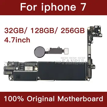 Pre iPhone 7 4.7 palcový Doska Odomknúť Doske S Dotyk ID Plnú funkčnosť Originálne IOS Nainštalovaný Logic Board