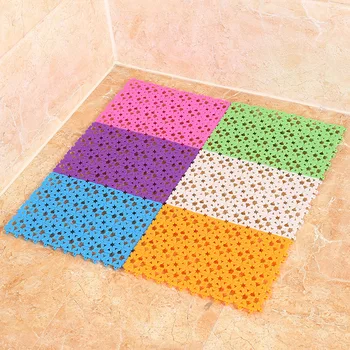 4pcs DIY protišmykové rohože zadarmo spájať kúpeľňa Anti-Slip mat vaňa candy farby lásky spájať sprcha mat Odvodnenie vaňa rohože koberec