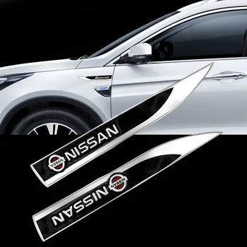 2 ks karosérie Bočné Znak, Odznak Nálepka Pre Nissans Nismo X-trail Almera Qashqai Tiida Teana Auto Styling Auto príslušenstvo