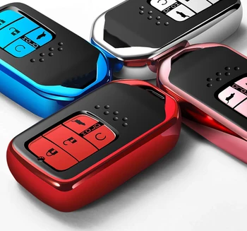 TPU Smart Key Kryt Fob Prípade Shell Keychain Pre Honda XR-V, CR-V Súlade Koruny Občianske Spirior Mesto Fit Odyssey SS Auto Príslušenstvo