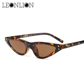 LeonLion Malý Trojuholník Slnečné Okuliare Ženy Značky Dizajnér Klasické Cat Eye Retro Okuliare Oculos De Sol Gafas Retro Slnečné Okuliare