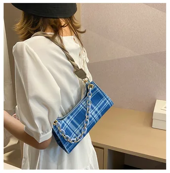 V lete čistá hongbao taška skontrolujte Podpazušia Bageta taška populárne žien taška 2020 nový-taška cez rameno