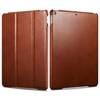 Pôvodné ICARER Vintage Originálne Kožené puzdro Pre Apple iPad Vzduchu 2019 Luxusné Slim Stojan Flip Smart Ochranné puzdro Vzduchu 3