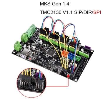 3D Tlačiarne MKS Gen V1.4 Ovládanie Dosky Podporu TMC2130 V1.1 SPI TMC2208 A4988 DRV8825 Ovládač Pre RepRap Rampy 1.4 Mega 2560 R3
