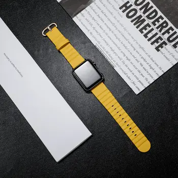 Kožené slučky popruh Pre Apple hodinky 5 kapela 44 mm 40 mm iwatch series 5 4 3 2 Originálny kožený náramok correa apple hodinky 42mm 38 mm