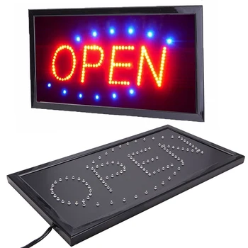 Kvalitné 110V Svetlé Animovaného Pohybu Beží Neon LED Podnikanie obchod Obchod OTVORENÉ Prihlásenie