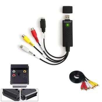 USB2.0 Audio/Video Editor, Kopírovať a Konvertovať / Prevod VHS Video & Videokamera Pásky PC / DVD V systéme Windows 7 8