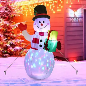1,5 M Vianočné Nafukovacie Snehuliak Bábika LED Svetelné Roztomilý Obrázok EU/US/UK/AU Plug Nový Rok 2021 Strany Vianočné Ozdoby
