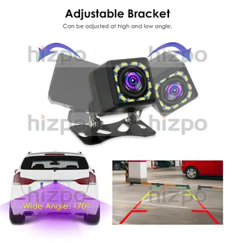 Pôvodné cena CCD 12 LED pre Nočné Videnie Auto Parkovanie Zadnej strane Fotoaparátu 170 Univerzálny Nepremokavé kompatibilný pre všetky autá