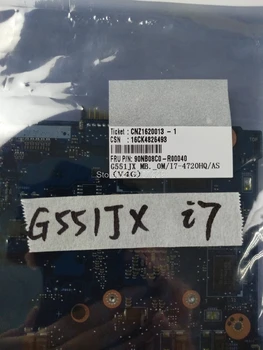 G551JX Pre Asus G551J G551JX G551JW G551JM G551JK doska s i7 GTX 950M / 4GB doske testované
