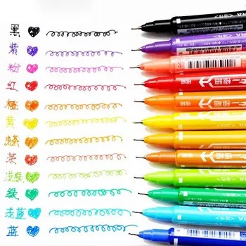 12 Colores Značky Pero Manga Umelecké Potreby Značky Kreslenie Micron Jemné Písmom Perom Robi Kaligrafiu, Pripadne Architektúry Tekenen Nastaviť Linkovej
