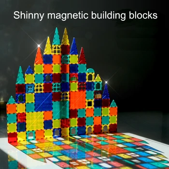 Vysoko kvalitné Magnetické Dizajnér stavebnicový Model & Budovy Hračka Magnety, Magnetické Bloky Vzdelávacie Hračky Pre Deti darček