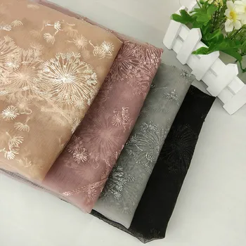Vysoká kvalita 1yard Výšivky, Kvetinové Tylu Oka Textílie pre Tutu Sukne Svadobné Party Šaty Ruku, Aby DIY Sušenie Textílie