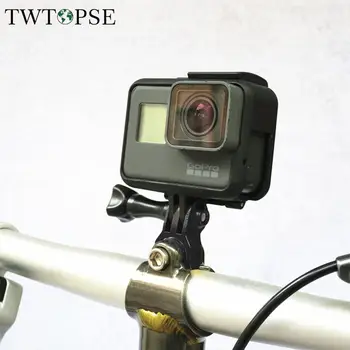 TWTOPSE Bike Počítača Blesk Fotoaparátu Držiak na Stojan Pre Brompton Skladací Bicykel Mount Pre GOPRO/GARMIN/Bryton/Cateye Svetla Časť