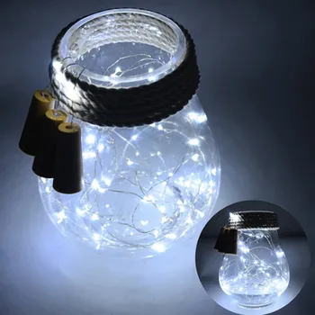 10pcs/20pcs fľaša vína zátka svetlo string 2m so batérie LED Vianočné dekorácie svietidla medený drôt party dekorácie na čítanie
