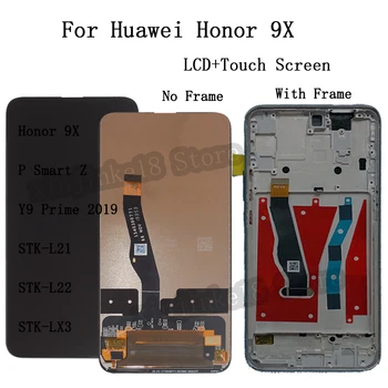 Pre Huawei Honor 9X Rusko STK-LX1 LCD Displej Dotykový Displej Digitalizátorom. Zhromaždenie Na Počesť 9X Premium Displej Globálna Verzia Diely