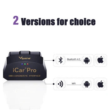 2020 Nové Vgate iCar Pro Bluetooth, WIFI OBD2 Skener Auto Diagnostický Nástroj ELM327 V2.1 iCar Pro Scanner Pre Android/IOS Všetky Telefón