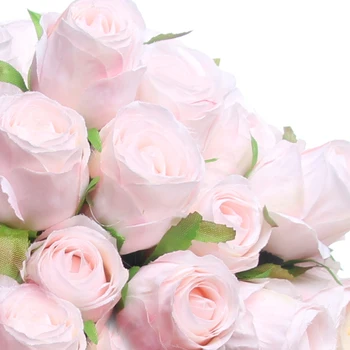 1 Kytice 18 Hláv Umelé Ruže, Kvety Ružové Hodváb Falošné Kvet Flores Pre DIY Domáce Záhrady, Svadobné Dekorácie