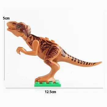 12pcs/veľa Dinosaurov Jurský Sveta filmu Toy DIY Stavebné Bloky Stanovuje Model Vzdelávacie Hračky pre Deti, hračky, Darčeky