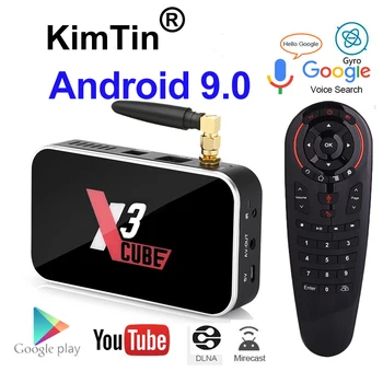 X3 Plus TV Box Android 9.0 4GB RAM DDR4 64GB X3 PRO 32GB Amlogic S905X3 WiFi 1000M 4K X3-CUBE 2 GB, 16 GB Bluetooth Set-Top TVBox