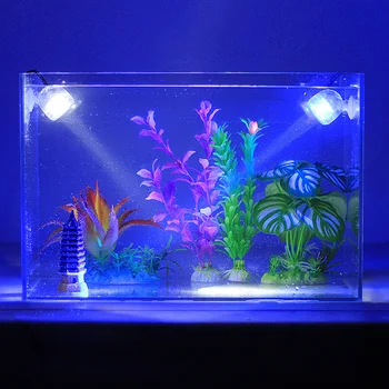 Mini Podmorské Akvárium LED Reflektor, 1W 12V Nepremokavé Jazdy Svetlo Akvarijné Osvetlenie Na akvárium Bazén
