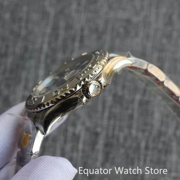 40 mm Mužov Automatické Mechanické Hodinky Sapphire Crystal Svetelný Nepremokavé Nehrdzavejúcej Ocele pánske Zlaté náramkové hodinky Muž Hodiny