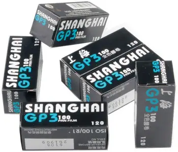 20pcs/veľa Shanghai GP3 135 120 Black & White B&W ISO 100 Roll Film Negatívne 6x4.5 6x6 6x9