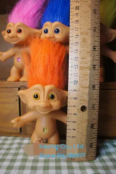 Nový Príchod Roztomilý Kawaii Troll Bábika Obrázok Hračka Baby Doll Deti Narodeninám 9 cm