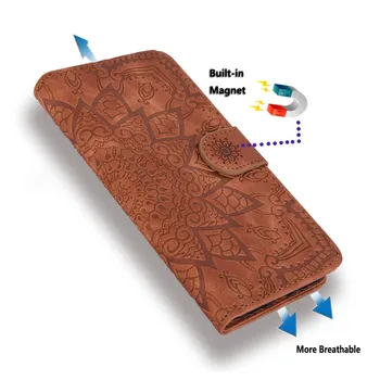 Matný Kožené puzdro Pre Samsung Galaxy Note 20 Ultra 10 Lite 9 Flip 3D Plastický Book obal Pre samsung Galaxy S20 FE S10 Plus S10e S9 S8