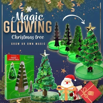 Magic Pestovanie Vianočných Magic Rastie Roztomilý Vianočný Stromček, Zábavné a Vzdelávacie Strany Hračky CLH@8